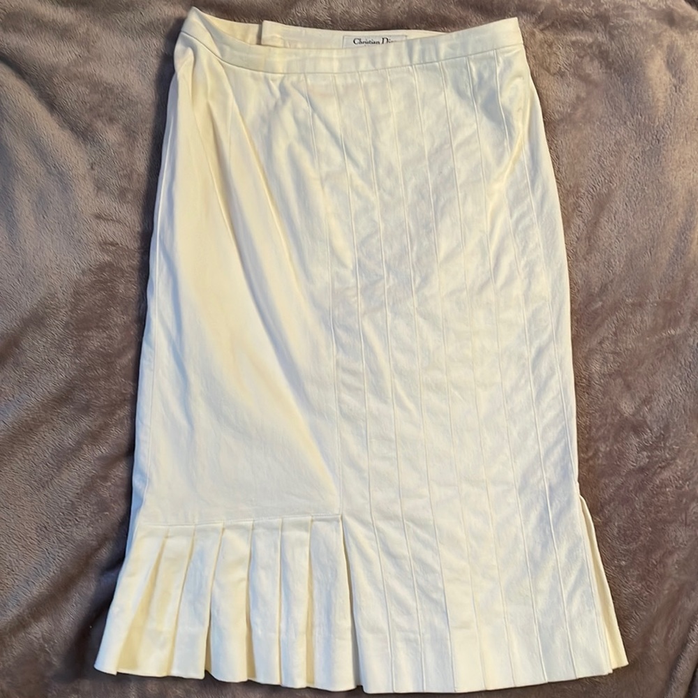 Christian Dior Vintage White Skirt 🤍